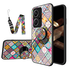 Funda Bumper Silicona Gel Espejo Patron de Moda Carcasa LS3 para Xiaomi Redmi Note 13 Pro+ Plus 5G Multicolor