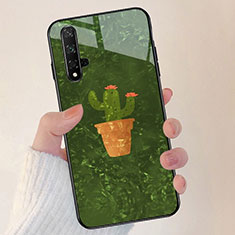 Funda Bumper Silicona Gel Espejo Patron de Moda Carcasa M01 para Huawei Honor 20S Verde