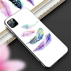 Funda Bumper Silicona Gel Espejo Patron de Moda Carcasa M02 para Apple iPhone 11 Pro Max Blanco