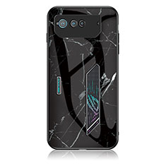 Funda Bumper Silicona Gel Espejo Patron de Moda Carcasa para Asus ROG Phone 6 Pro Negro