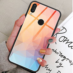 Funda Bumper Silicona Gel Espejo Patron de Moda Carcasa para Huawei Honor View 10 Lite Naranja