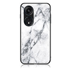 Funda Bumper Silicona Gel Espejo Patron de Moda Carcasa para Huawei Honor X5 Plus Blanco