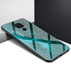 Funda Bumper Silicona Gel Espejo Patron de Moda Carcasa para Huawei Mate 30 Lite Verde