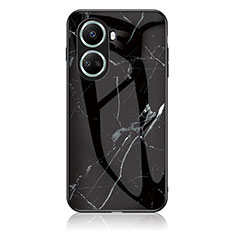 Funda Bumper Silicona Gel Espejo Patron de Moda Carcasa para Huawei Nova 10 SE Negro