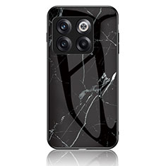 Funda Bumper Silicona Gel Espejo Patron de Moda Carcasa para OnePlus 10T 5G Negro