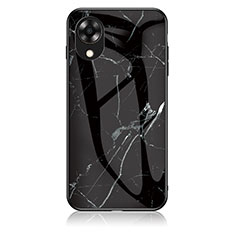 Funda Bumper Silicona Gel Espejo Patron de Moda Carcasa para Oppo A17K Negro