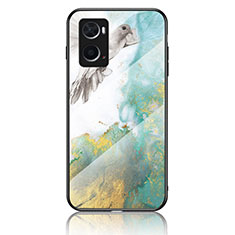 Funda Bumper Silicona Gel Espejo Patron de Moda Carcasa para Oppo A36 Verde