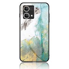 Funda Bumper Silicona Gel Espejo Patron de Moda Carcasa para Oppo F21 Pro 4G Verde