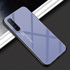 Funda Bumper Silicona Gel Espejo Patron de Moda Carcasa para Oppo Find X2 Lite Gris