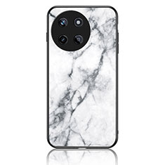 Funda Bumper Silicona Gel Espejo Patron de Moda Carcasa para Realme 11 4G Blanco