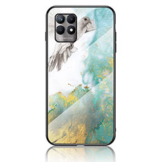 Funda Bumper Silicona Gel Espejo Patron de Moda Carcasa para Realme 8i Verde