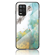 Funda Bumper Silicona Gel Espejo Patron de Moda Carcasa para Realme 8s 5G Verde