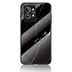 Funda Bumper Silicona Gel Espejo Patron de Moda Carcasa para Realme GT2 Pro 5G Negro