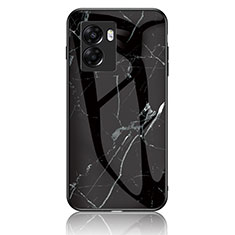 Funda Bumper Silicona Gel Espejo Patron de Moda Carcasa para Realme Narzo 50 5G Negro