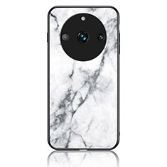 Funda Bumper Silicona Gel Espejo Patron de Moda Carcasa para Realme Narzo 60 Pro 5G Blanco