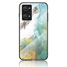 Funda Bumper Silicona Gel Espejo Patron de Moda Carcasa para Realme Q5 Pro 5G Verde