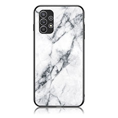 Funda Bumper Silicona Gel Espejo Patron de Moda Carcasa para Samsung Galaxy A23 5G Blanco