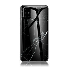 Funda Bumper Silicona Gel Espejo Patron de Moda Carcasa para Samsung Galaxy M40S Negro