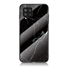 Funda Bumper Silicona Gel Espejo Patron de Moda Carcasa para Samsung Galaxy M42 5G Negro