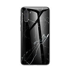 Funda Bumper Silicona Gel Espejo Patron de Moda Carcasa para Samsung Galaxy Note 10 Negro