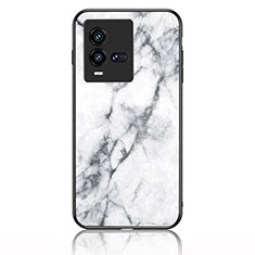 Funda Bumper Silicona Gel Espejo Patron de Moda Carcasa para Vivo iQOO 9T 5G Blanco