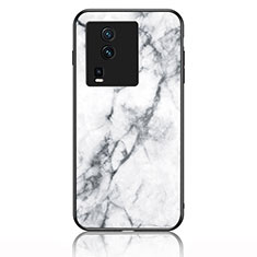 Funda Bumper Silicona Gel Espejo Patron de Moda Carcasa para Vivo iQOO Neo7 SE Blanco