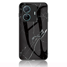 Funda Bumper Silicona Gel Espejo Patron de Moda Carcasa para Vivo T1 5G Negro