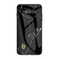 Funda Bumper Silicona Gel Espejo Patron de Moda Carcasa para Xiaomi Black Shark 4S 5G Negro