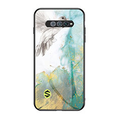 Funda Bumper Silicona Gel Espejo Patron de Moda Carcasa para Xiaomi Black Shark 4S 5G Verde