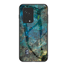 Funda Bumper Silicona Gel Espejo Patron de Moda Carcasa para Xiaomi Black Shark 5 5G Azul