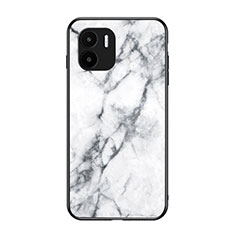 Funda Bumper Silicona Gel Espejo Patron de Moda Carcasa para Xiaomi Poco C50 Blanco