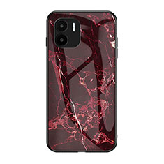 Funda Bumper Silicona Gel Espejo Patron de Moda Carcasa para Xiaomi Redmi A2 Plus Rojo