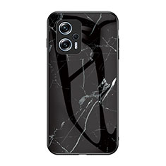 Funda Bumper Silicona Gel Espejo Patron de Moda Carcasa para Xiaomi Redmi K50i 5G Negro