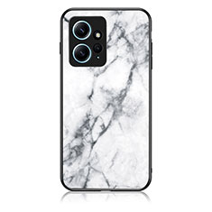 Funda Bumper Silicona Gel Espejo Patron de Moda Carcasa para Xiaomi Redmi Note 12 4G Blanco