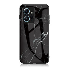 Funda Bumper Silicona Gel Espejo Patron de Moda Carcasa para Xiaomi Redmi Note 12 4G Negro