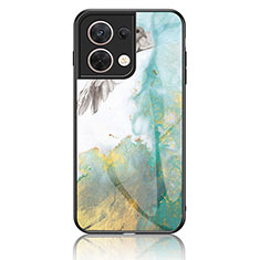 Funda Bumper Silicona Gel Espejo Patron de Moda Carcasa para Xiaomi Redmi Note 13 5G Verde