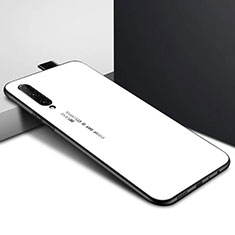 Funda Bumper Silicona Gel Espejo Patron de Moda Carcasa S01 para Huawei P Smart Pro (2019) Blanco