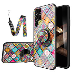 Funda Bumper Silicona Gel Espejo Patron de Moda Carcasa S01 para Samsung Galaxy S25 Ultra 5G Multicolor