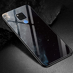 Funda Bumper Silicona Gel Espejo Patron de Moda Carcasa S02 para Huawei Mate 20 X 5G Negro