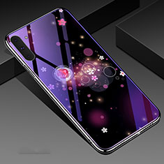 Funda Bumper Silicona Gel Espejo Patron de Moda Carcasa S02 para Samsung Galaxy Note 10 5G Morado