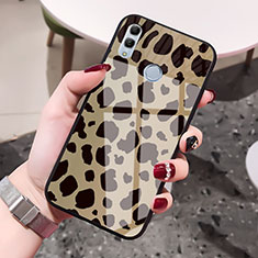 Funda Bumper Silicona Gel Espejo Patron de Moda Carcasa S03 para Huawei Honor 10 Lite Oro