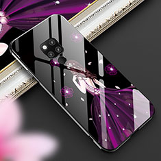 Funda Bumper Silicona Gel Espejo Vestido de Novia Carcasa para Huawei Mate 20 X 5G Morado