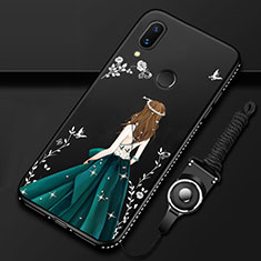 Funda Bumper Silicona Gel Espejo Vestido de Novia Carcasa para Huawei P Smart Z Verde