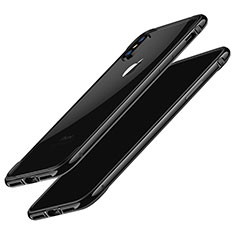 Funda Bumper Silicona Gel F02 para Apple iPhone X Negro