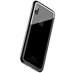 Funda Bumper Silicona Gel para Apple iPhone X Negro