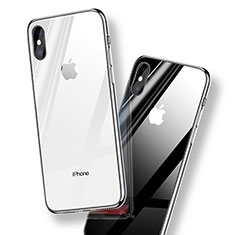 Funda Bumper Silicona Transparente Espejo para Apple iPhone X Claro