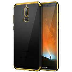 Funda Bumper Silicona Transparente Mate para Huawei Rhone Oro