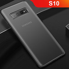 Funda Bumper Silicona Transparente Mate para Samsung Galaxy S10 Negro