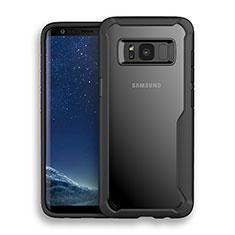 Funda Bumper Silicona Transparente Mate para Samsung Galaxy S8 Plus Negro