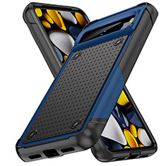 Funda Bumper Silicona y Plastico Carcasa Frontal y Trasera 360 Grados MQ1 para Google Pixel 8 Pro 5G Azul